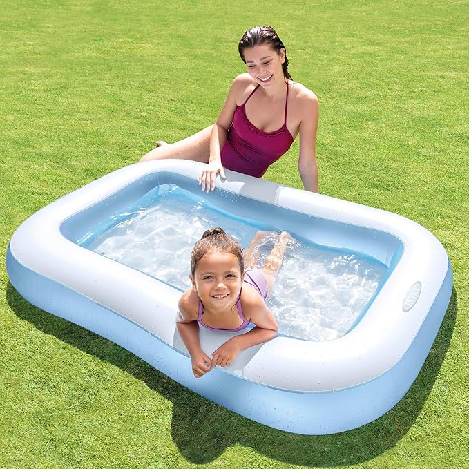 Intex Inflatable Rectangular Pool, Multi Color