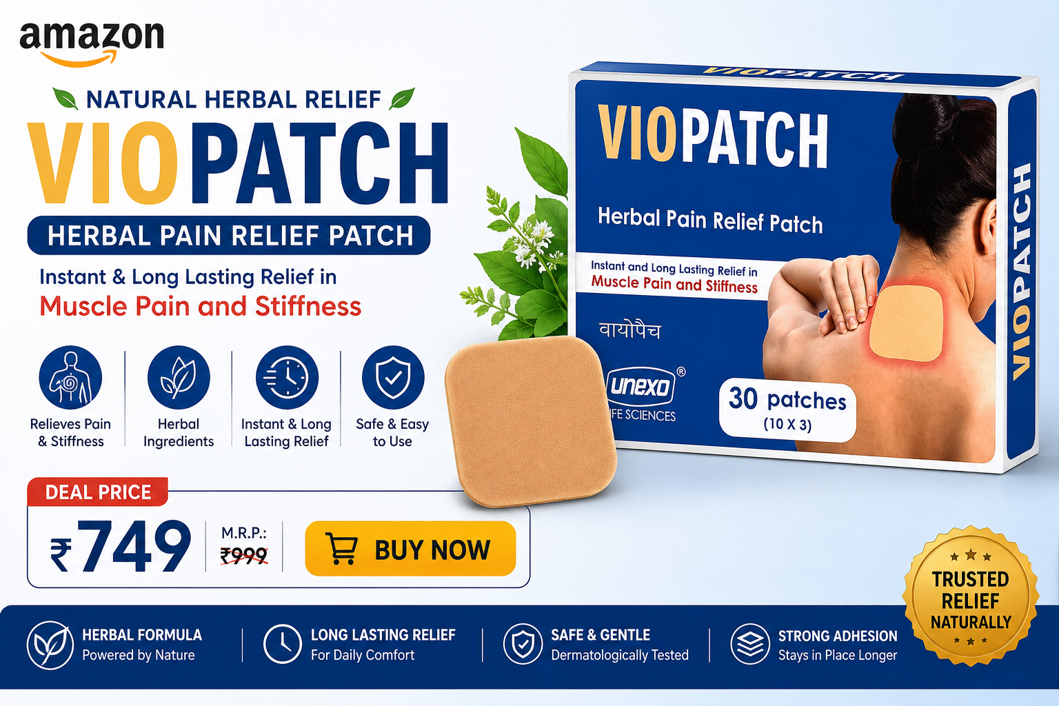 Viopatch - Pain Relief Patch - 30 Patches